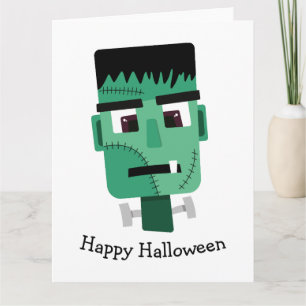 Cartão Cabeça do Monstro de Frankenstein