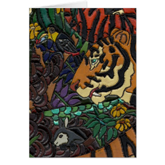 Cartão Cabeça do tigre