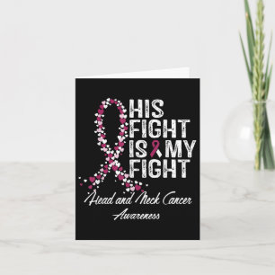 Cartão Cabeça E Cancer De Pescoço Conscientes De Que Sua 