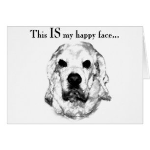 Cartão Cabeça Feliz de Cocker Spaniel