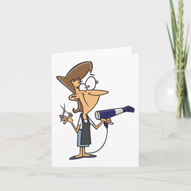 Cartão Cabeleireiro No Trabalho (Frente)