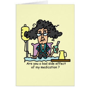 Cartão Cabelo escuro do efeito secundário da