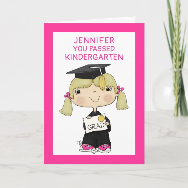 Cartão Cabelo loiro Formando (Frente)