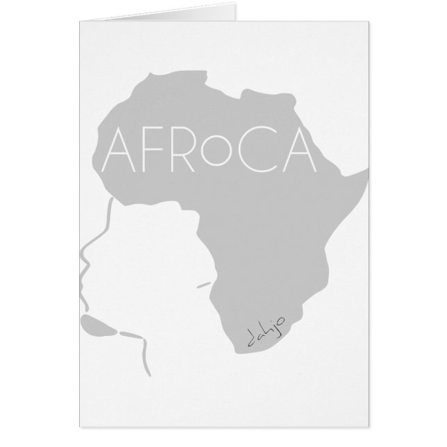 Cartão Cabelo Negro Natural Afro (Frente)