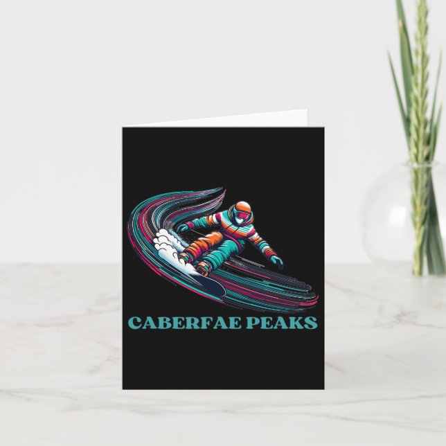 Cartão Caberfae Peaks Michigan Snowboard (Frente)