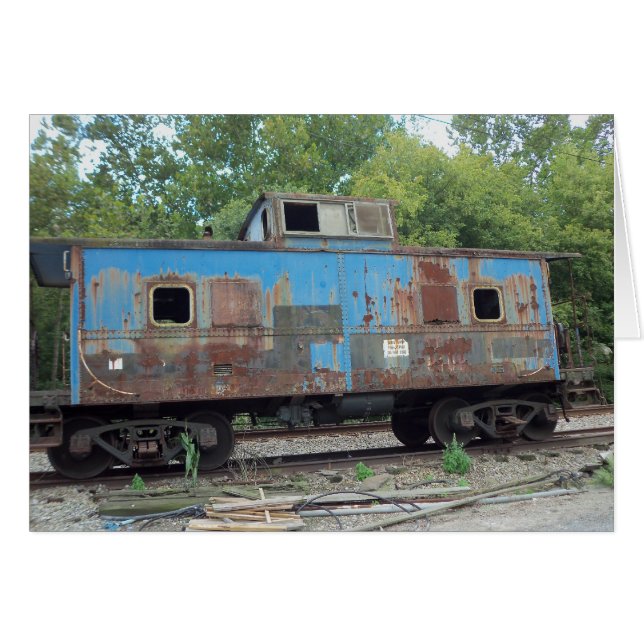 Cartão Caboose (Frente Horizontal)