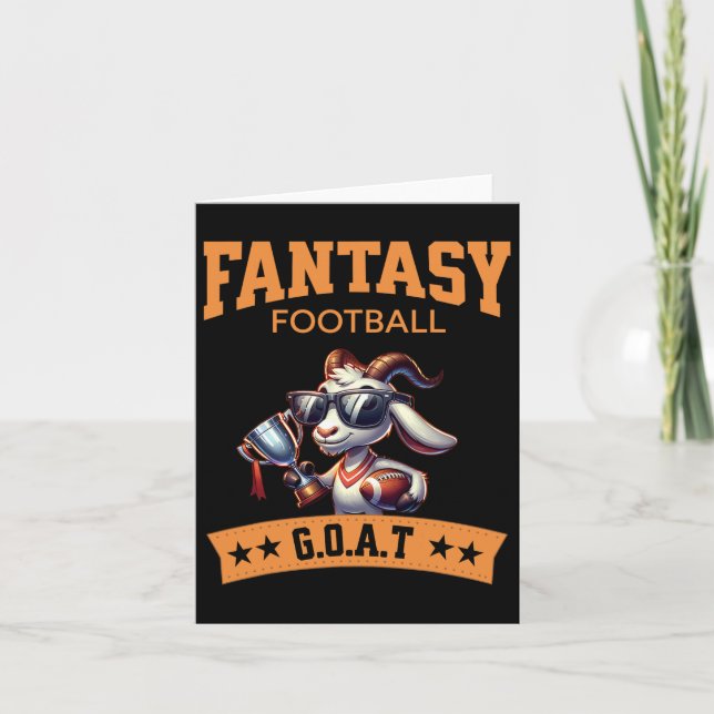 Cartão Cabra Campeã de Futebol Fantástico Engraçada (Frente)
