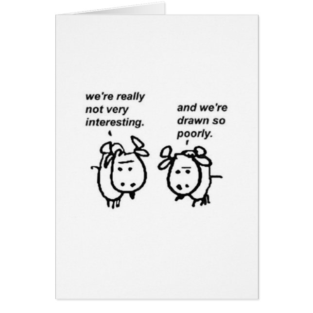 Cartão Cabras mal tiradas (Frente)