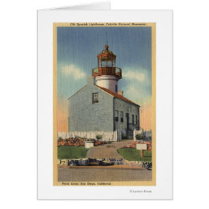 Cartão Cabrillo Nat'l Monument, Point Loma Lighthouse
