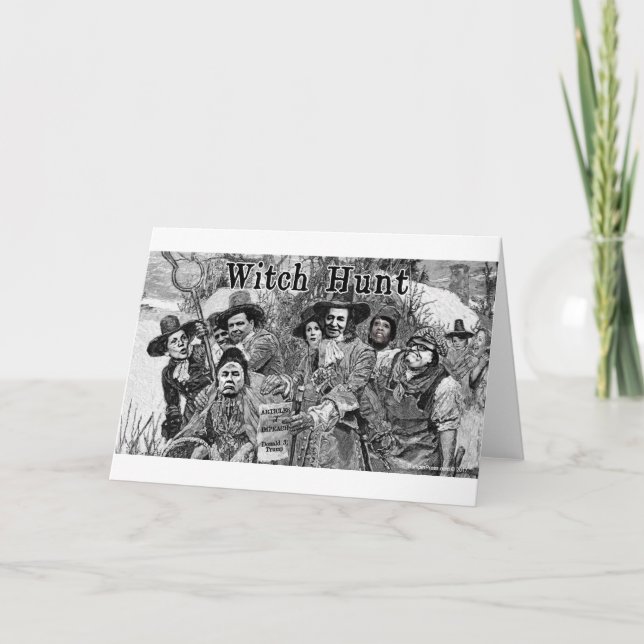 Cartão Caça a as bruxas (Frente)