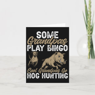 Cartão Caça ao Vovô Boar, Pai de caça selvagem