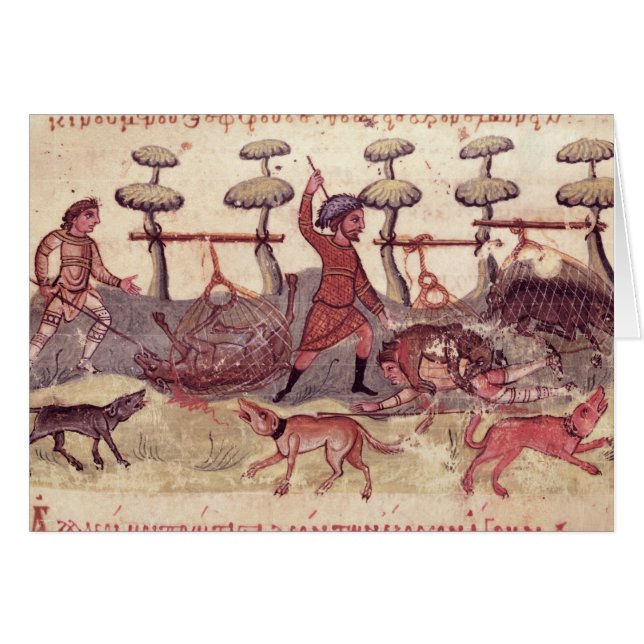 Cartão Caça com redes (Frente Horizontal)