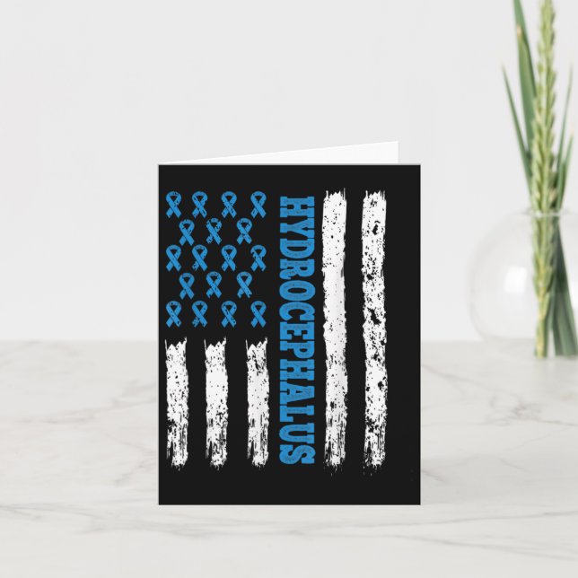 Cartão Caça de Consciência Acontece Hidrocefalus Guerreir (Frente)