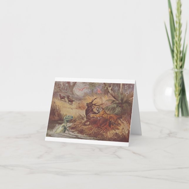 Cartão Caça de Dino - (Frente)