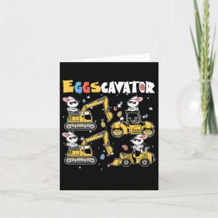 Cartão Caça De Ovos De Páscoa Eggscavator Para