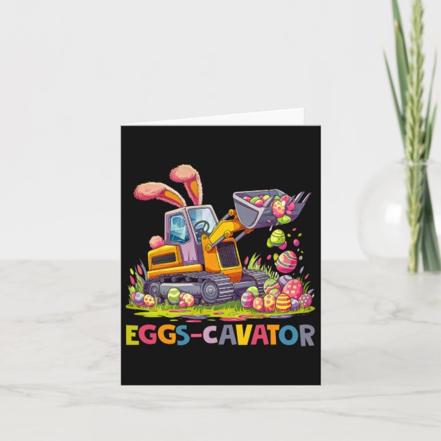 Cartão Caça De Ovos De Páscoa Eggscavator Para (Frente)
