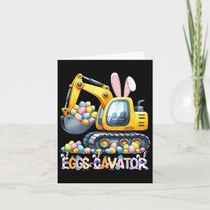 Cartão Caça De Ovos De Páscoa Eggscavator Para