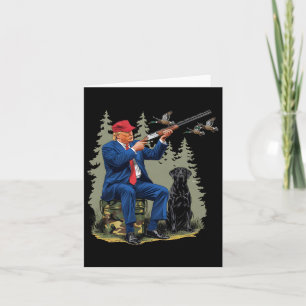 Cartão Caça Engraçado Pato Trump Camo Caça Alô Huntin
