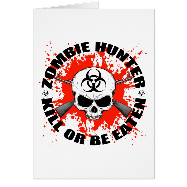 Cartão Caçador 1 do zombi (Frente)
