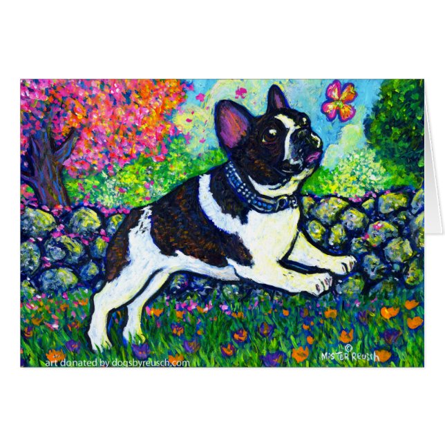 Cartão Caçador da flor (Frente Horizontal)