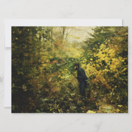 Cartão Caçador na Floresta