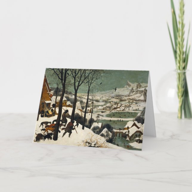 Cartão Caçadores na neve por Pieter Bruegel a pessoa (Frente)