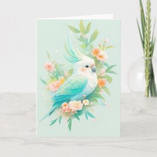 Cartão Cacatua Paraíso Pastel