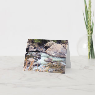 Cartão Cache de Poudre Wild River Colorado