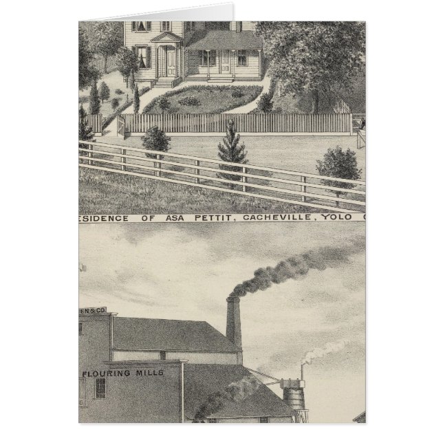 Cartão Cacheville res, Madison mill (Frente)