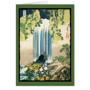 Cartão Cachoeira oriental da pintura acima da barraca