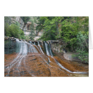 Cartão Cachoeira, Parque Nacional Zion, Utah, EUA