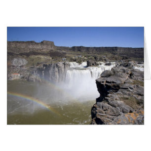 Cartão Cachoeira Shoshone no rio Snake em Twin Falls,