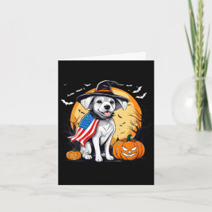 Cartão Cachorrinho de halloween feminino