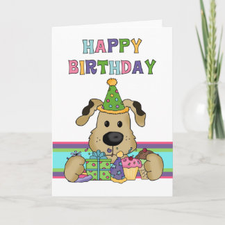 Cartão Cachorro Aniversário
