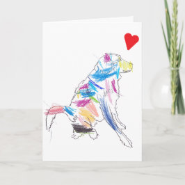 Cartão Cachorro Arco-íris Feliz Dia dos Namorados ! Cartã