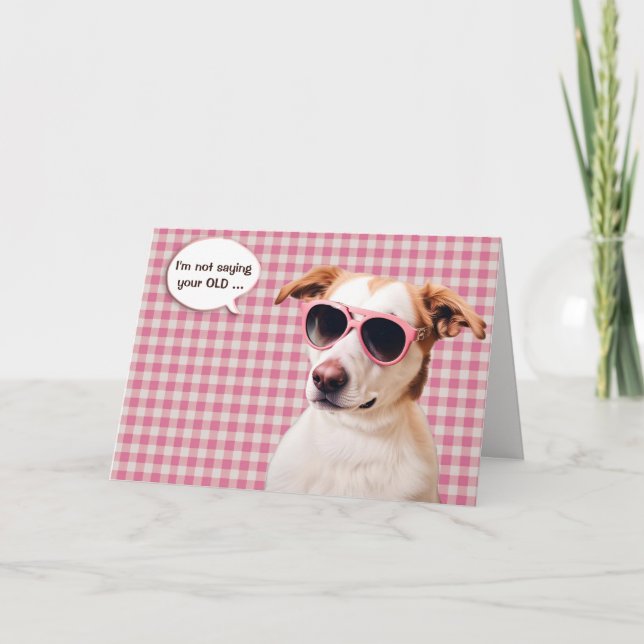Cartão Cachorro Cachorro Envelhecendo (Frente)