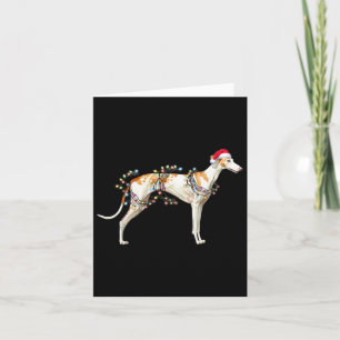 Cartão Cachorro Cachorro Papai Noel Que Luz De Natal
