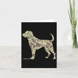 Cartão Cachorro Camuflagem Camo Cachorro Labrador Caçando
