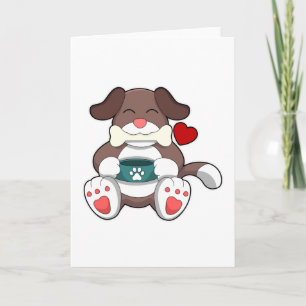 Cartão Cachorro com Osso
