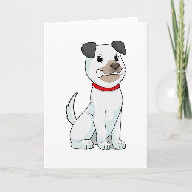 Cartão Cachorro com Osso (Frente)