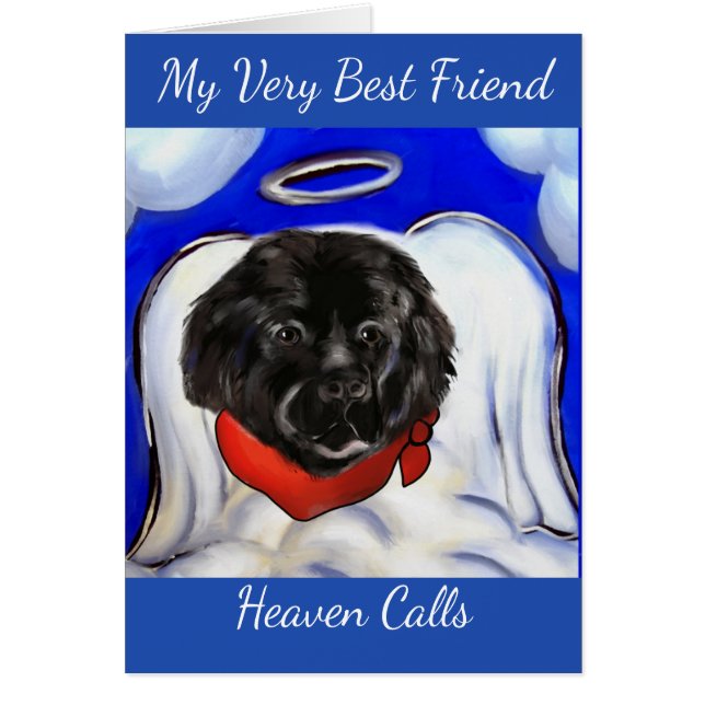 Cartão Cachorro da Terra Nova (Frente)