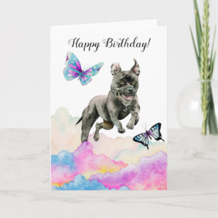 Cartão Cachorro de Aniversário Mágico