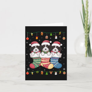 Cartão Cachorro De Bernedoodela No Natal Homens Mulheres