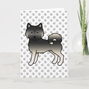 Cartão Cachorro de Cartoon Gouti Alaskan Malamute