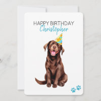 Cachorro de Chocolate Cachorro Personalizado Feliz