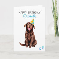 Cachorro de Chocolate Personalizado Feliz Aniversá