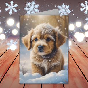 Cartão Cachorro e Cotação de Natal