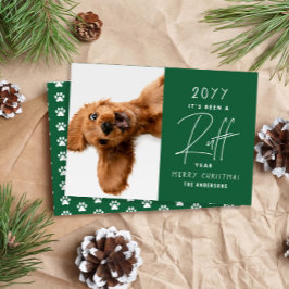 Cartão Cachorro Engraçado Foi Um Ano Difícil Personalizad