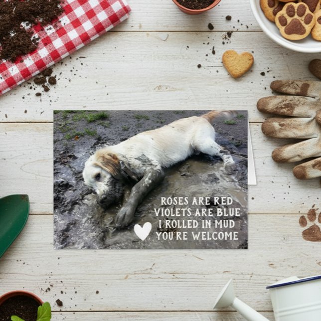 Cartão Cachorro Engraçado Memória Dia de os namorados (Criador carregado)