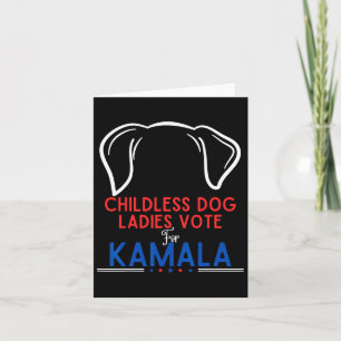 Cartão Cachorro Engraçado Meninas Votam Em Kamala